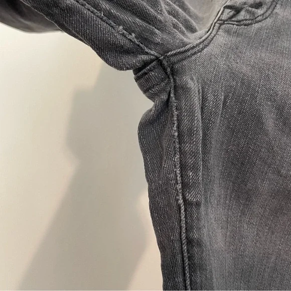 MOTHER DENIM High Waisted Looker Ankle Fray Gray High Rise Cropped Skinny Jeans - Picture 9 of 16